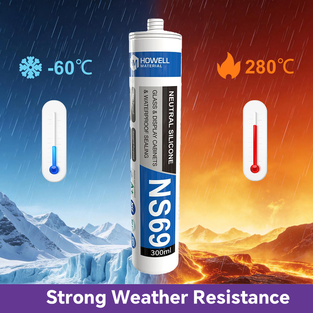  600 ° F 구조, 장식 및 Industirsl usmplect를위한 온도 실리콘 실란트
